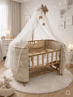 تخت و گهواره کنار مادر