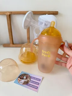 شیشه شیر  آبمیوه خوری و قاب پستانک موم عسل