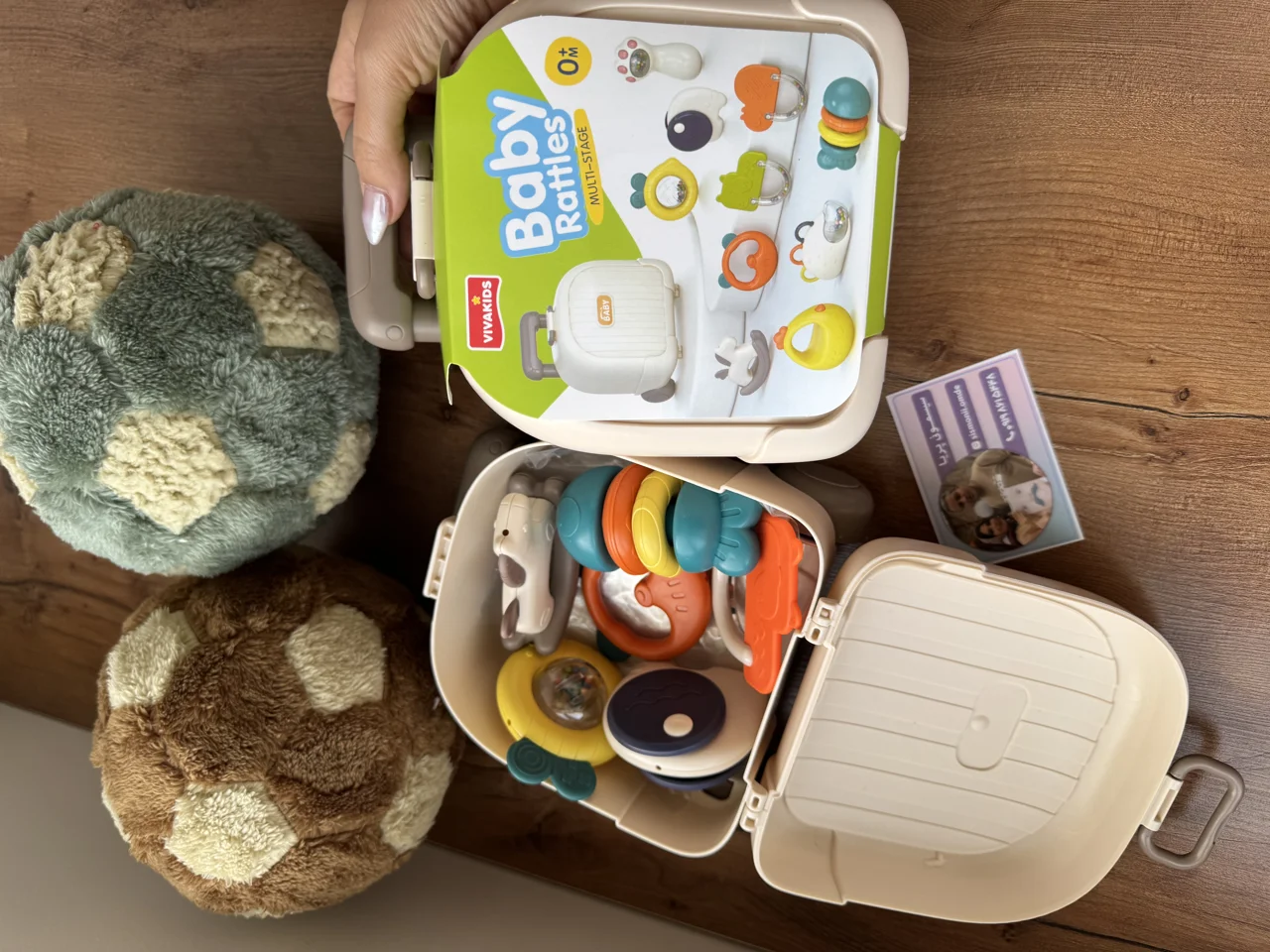 ست جغجغه و دندانگیر چمدانی ۶ عددی ویوا کیدز