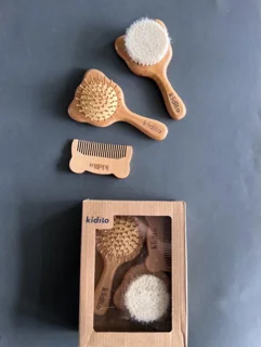 شانه برس نوزاد چوبی