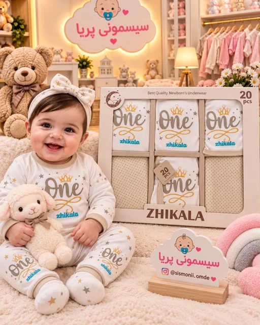 ست نوزادی بیست تکه تماما نخ پنبه ای