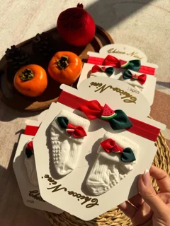 ست هدبند و جوراب یلدایی